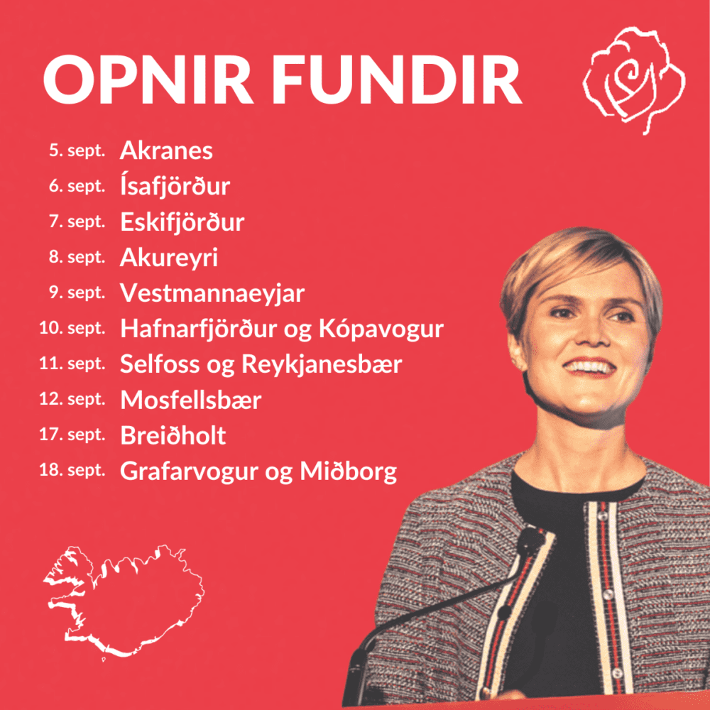 Kristrún Frostadóttir stefnir á aðra fundaferð um landið Útvarp Saga