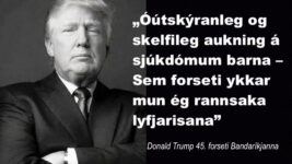 Trump lofar að rannsaka lyfjarisana – sér skelfilega sjúkdómsþróun í Bandaríkjunum