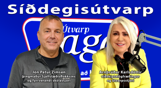 arnthrudur_karlsdottir_og_jon_petur_zimsen_siddegisutvarp-almenn-mynd-768x423-1.png