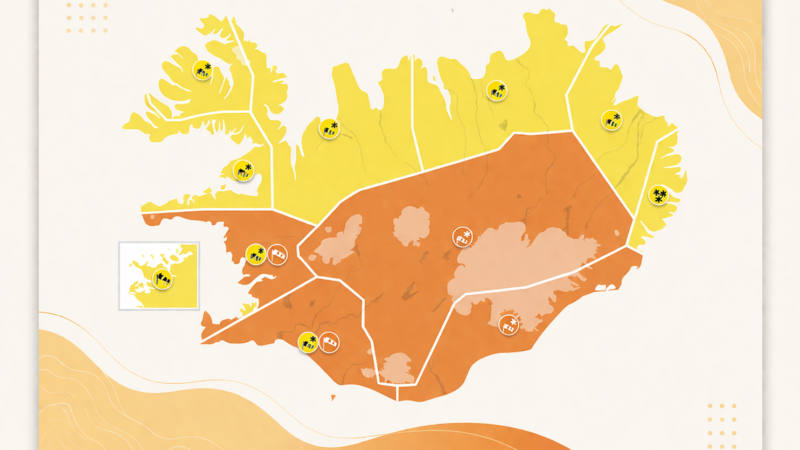 Stormur gengur yfir landið með appelsínugulum viðvörunum og samgöngutruflunum Stormur gengur yfir landið með appelsínugulum viðvörunum og samgöngutruflunum