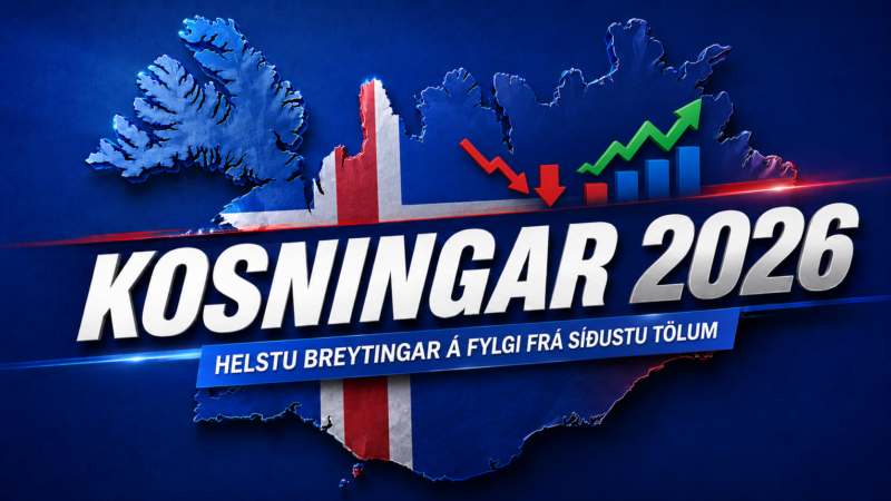 Nýjar tölur – Helstu fylgisbreytingar