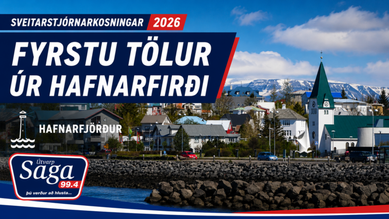 Sjálfstæðisflokkurinn stærstur í fyrstu tölum í Hafnarfirði Sjálfstæðisflokkurinn stærstur í fyrstu tölum í Hafnarfirði