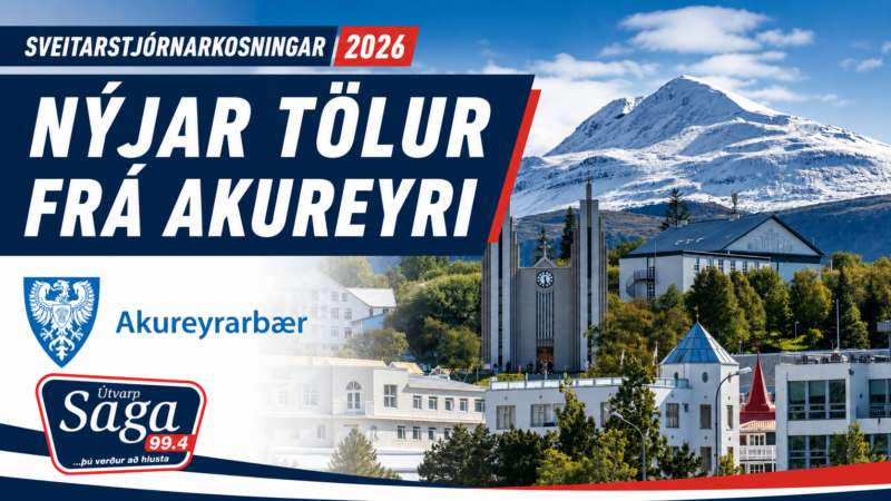 Litlar breytingar í nýjum tölum á Akureyri Litlar breytingar í nýjum tölum á Akureyri