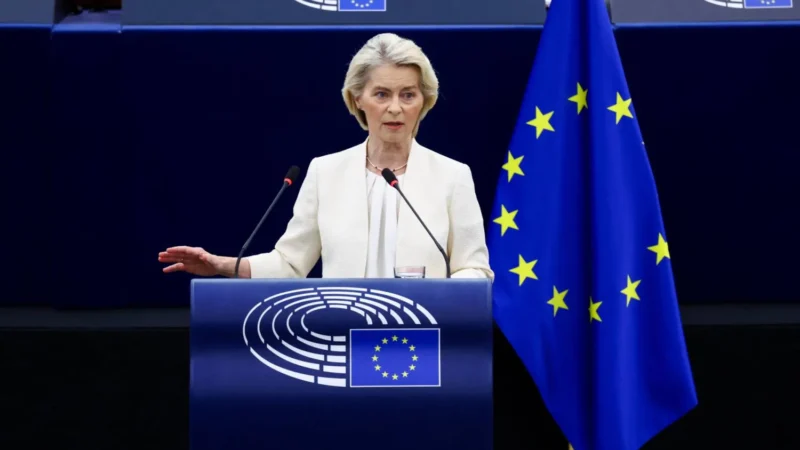 Von der Leyen boðar stórar breytingar á ESB og vill Kanada inn sem fyrsta aukaaðildarríkið Von der Leyen boðar stórar breytingar á ESB og vill Kanada inn sem fyrsta aukaaðildarríkið