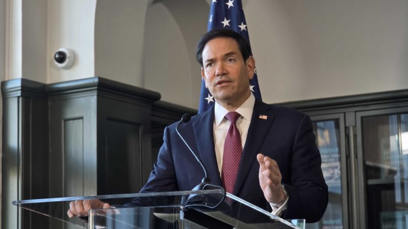 Rubio varar Evrópu við hnignun og vill að þjóðarhagsmunir verði settir í 1. sæti Rubio varar Evrópu við hnignun og vill að þjóðarhagsmunir verði settir í 1. sæti